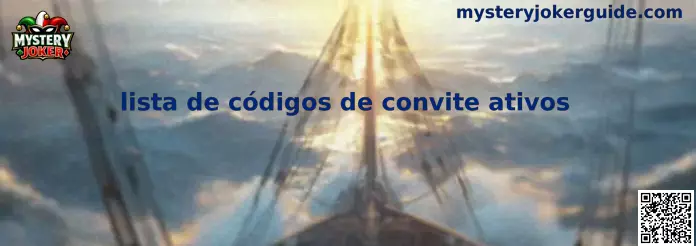 Lista de códigos de convite ativos en Mystery Joker
