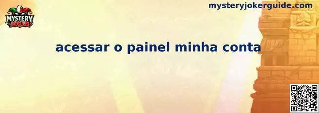 Acessar o Painel Minha Conta en Mystery Joker