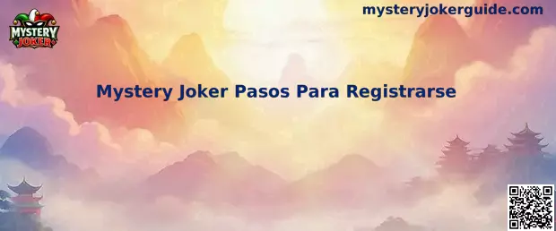 Registro en Mystery Joker